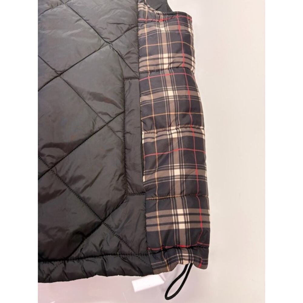 Givenchy Plaid Down Quilted Vest Full-Zip Pockets Black/Multicolor Mens Size 52 - Picture 8 of 16